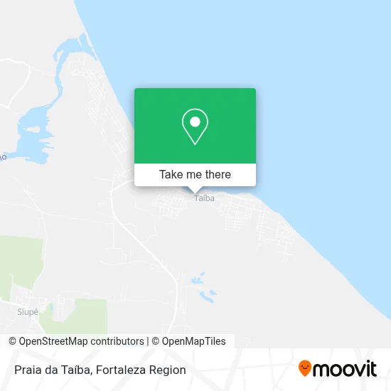 Praia da Taíba map
