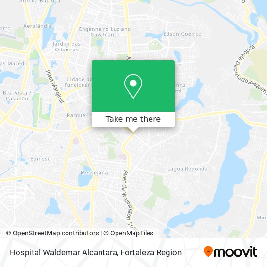 Hospital Waldemar Alcantara map