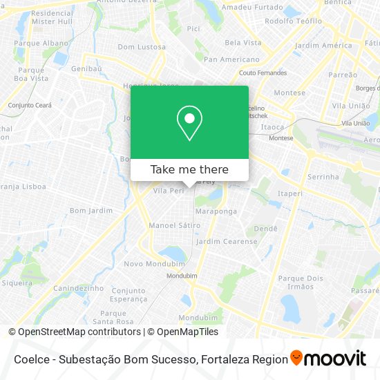 Coelce - Subestação Bom Sucesso map