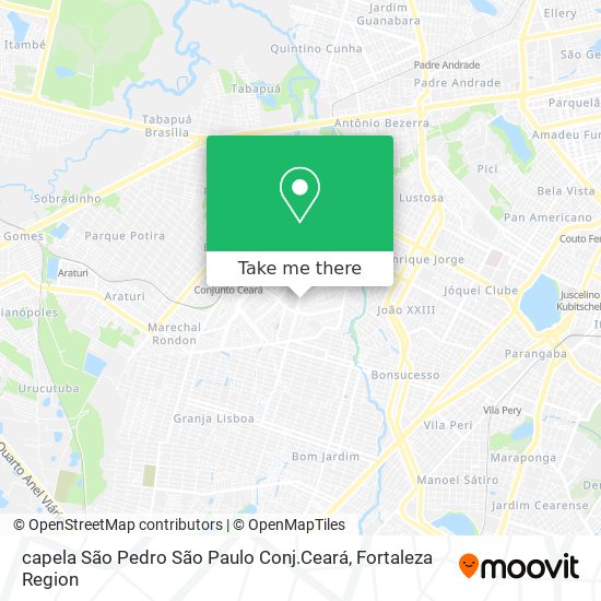 capela São Pedro São Paulo Conj.Ceará map