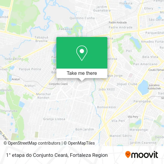 1° etapa do Conjunto Ceará map