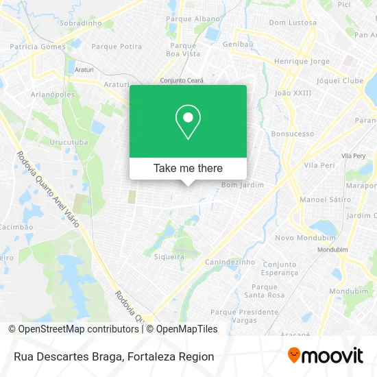 Rua Descartes Braga map