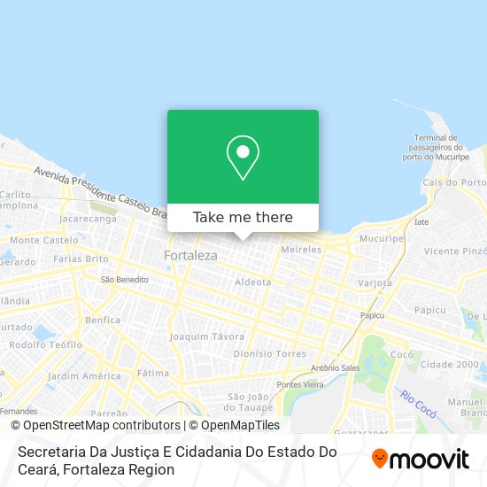 Mapa Secretaria Da Justiça E Cidadania Do Estado Do Ceará