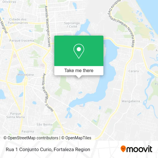 Rua 1 Conjunto Curio map