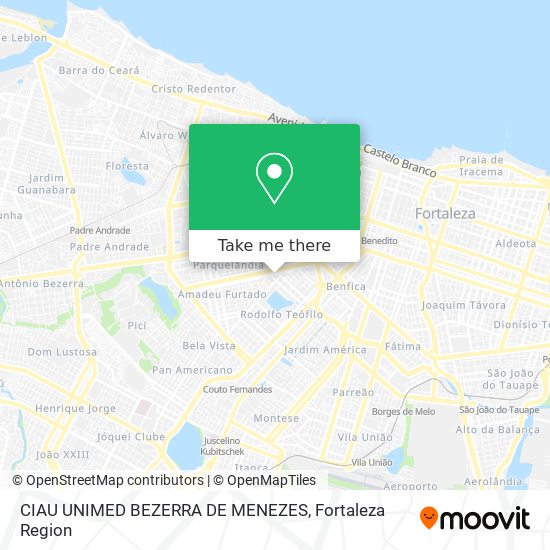 CIAU UNIMED BEZERRA DE MENEZES map