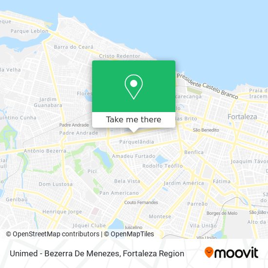 Unimed - Bezerra De Menezes map