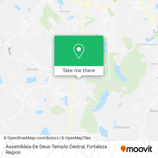 Mapa Assembléia De Deus-Templo Central