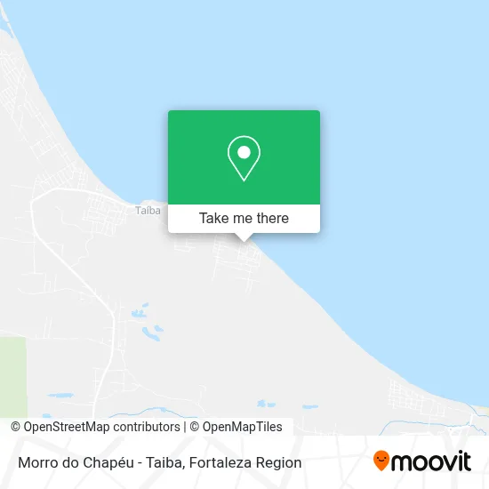 Morro do Chapéu - Taiba map