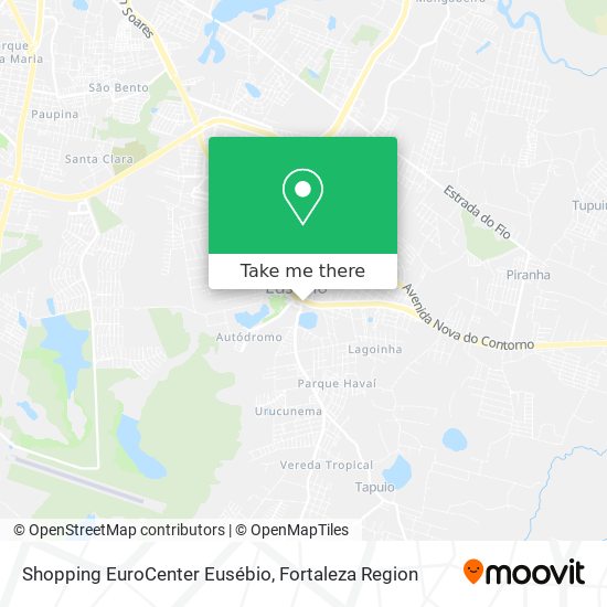 Shopping EuroCenter Eusébio map