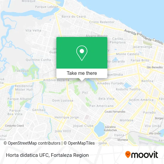 Horta didatica UFC map