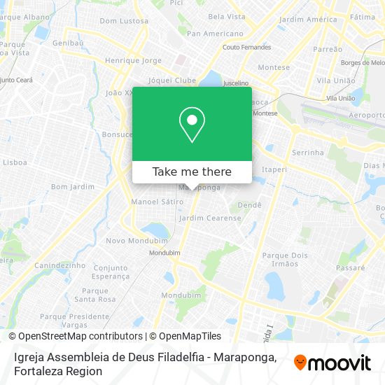 Igreja Assembleia de Deus Filadelfia - Maraponga map
