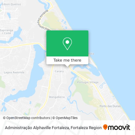 Mapa Administração Alphaville Fortaleza