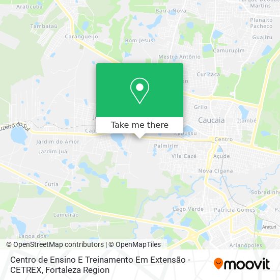 Centro de Ensino E Treinamento Em Extensão - CETREX map