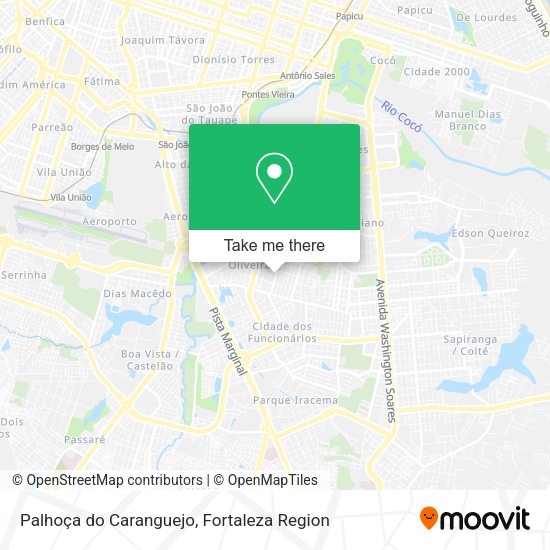 Palhoça do Caranguejo map