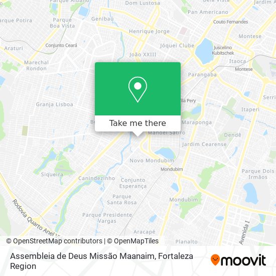 Mapa Assembleia de Deus Missão Maanaim