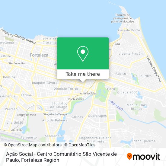 Mapa Ação Social - Centro Comunitário São Vicente de Paulo