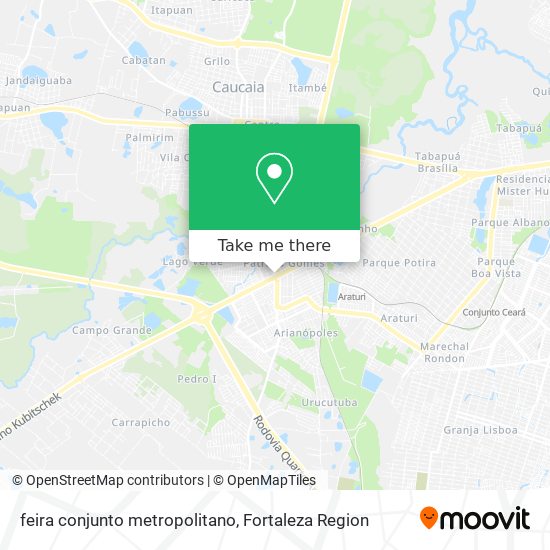 feira conjunto metropolitano map