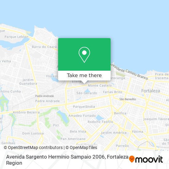 Avenida Sargento Hermínio Sampaio 2006 map