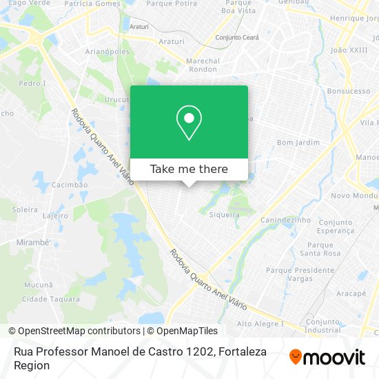 Rua Professor Manoel de Castro 1202 map