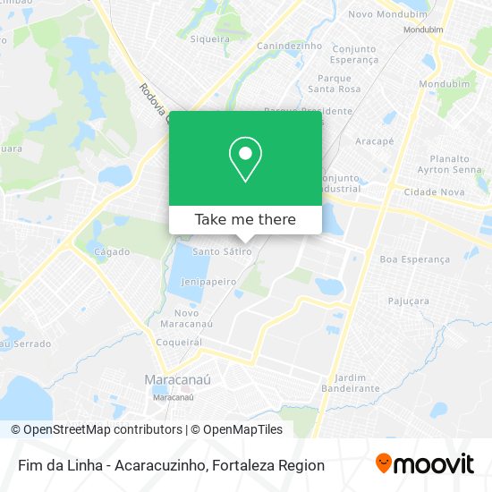 Fim da Linha - Acaracuzinho map