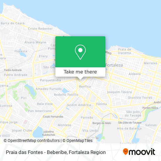 Mapa Praia das Fontes - Beberibe