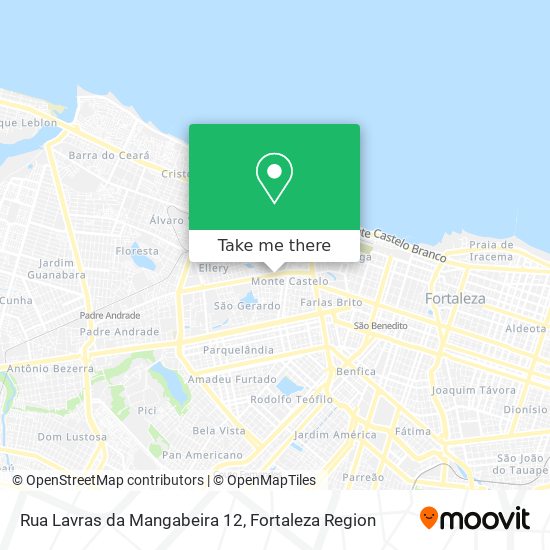 Mapa Rua Lavras da Mangabeira 12