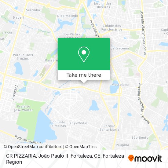 CR PIZZARIA, João Paulo II, Fortaleza, CE map