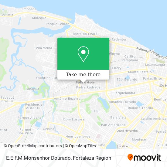 Mapa E.E.F.M.Monsenhor Dourado