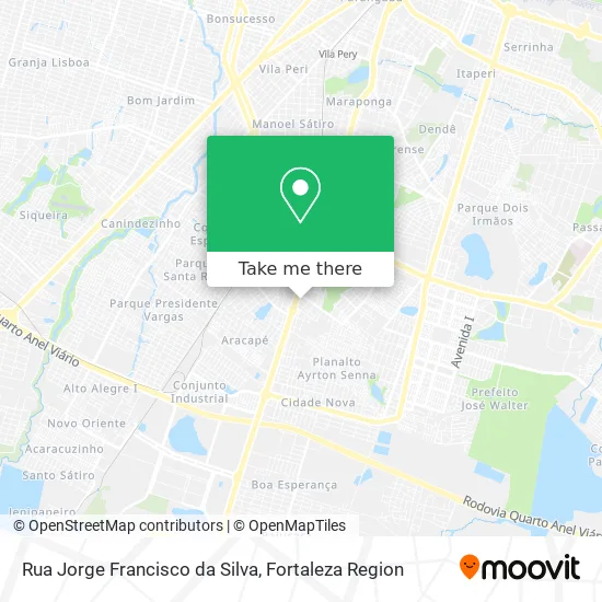 Rua Jorge Francisco da Silva map