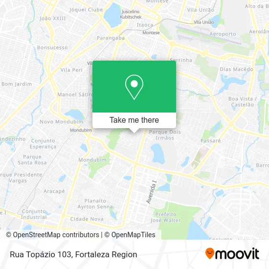 Rua Topázio 103 map
