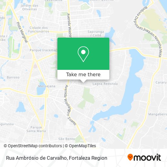 Mapa Rua Ambrósio de Carvalho