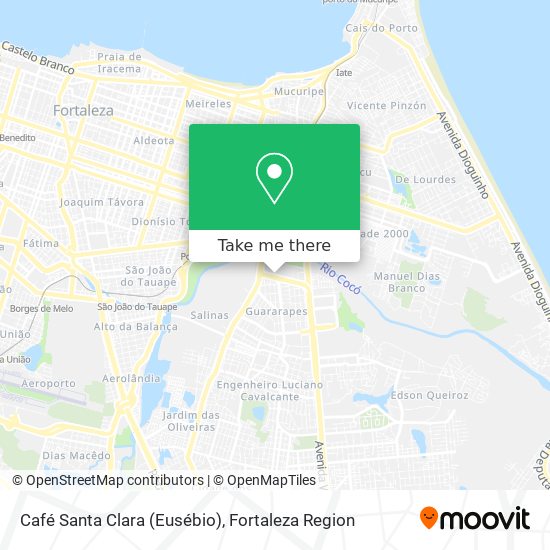 Café Santa Clara (Eusébio) map