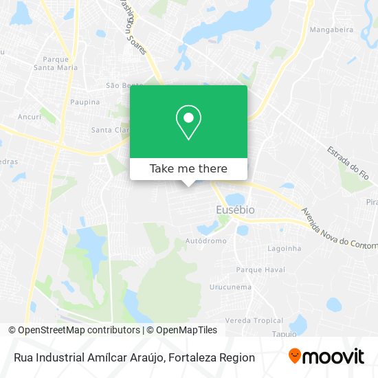 Mapa Rua Industrial Amílcar Araújo
