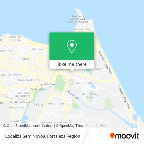 Localiza SemiNovos map