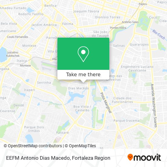 EEFM Antonio Dias Macedo map