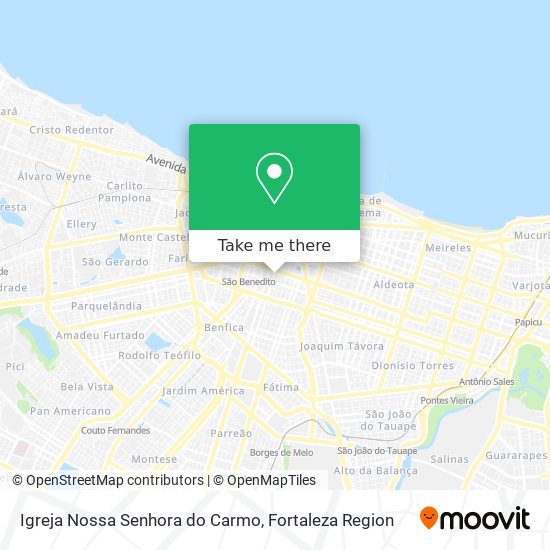 Mapa Igreja Nossa Senhora do Carmo