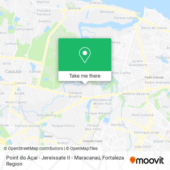 Point do Açaí - Jereissate II - Maracanaú map