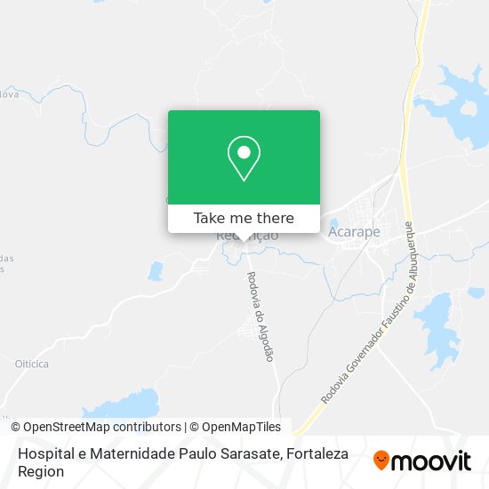Mapa Hospital e Maternidade Paulo Sarasate