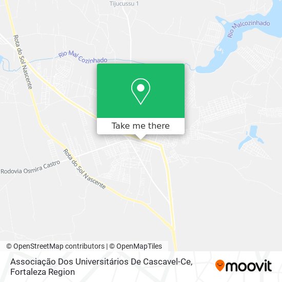 Mapa Associação Dos Universitários De Cascavel-Ce