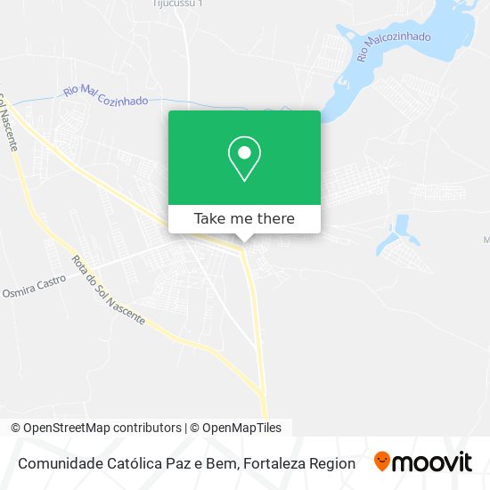 Comunidade Católica Paz e Bem map