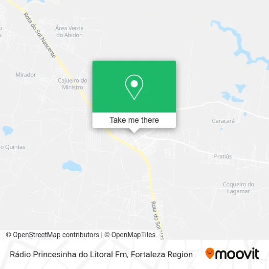 Rádio Princesinha do Litoral Fm map