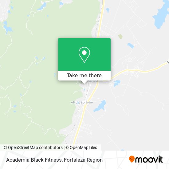 Mapa Academia Black Fitness