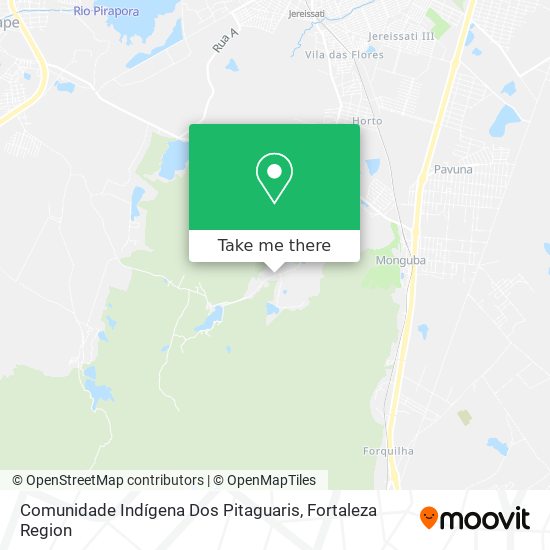 Mapa Comunidade Indígena Dos Pitaguaris