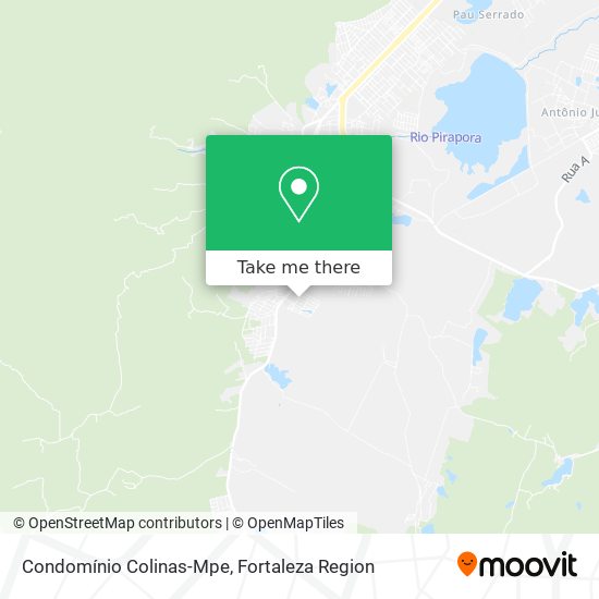 Condomínio Colinas-Mpe map