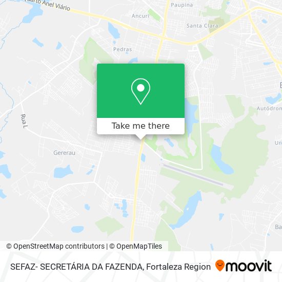 SEFAZ- SECRETÁRIA DA FAZENDA map