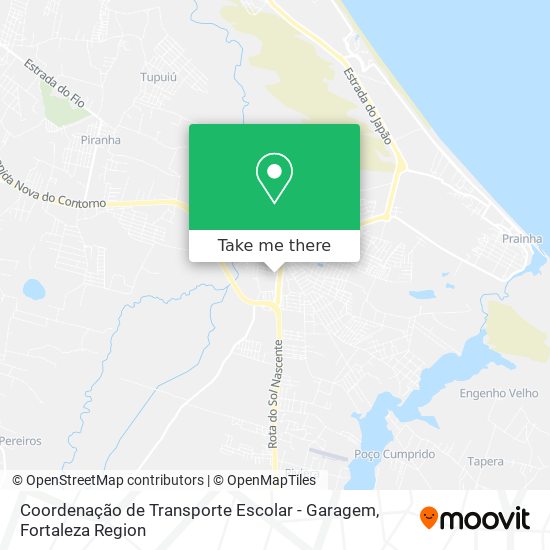 Coordenação de Transporte Escolar - Garagem map