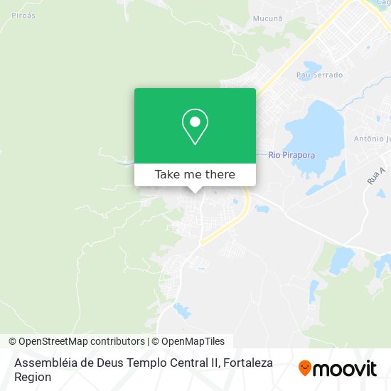 Mapa Assembléia de Deus Templo Central II