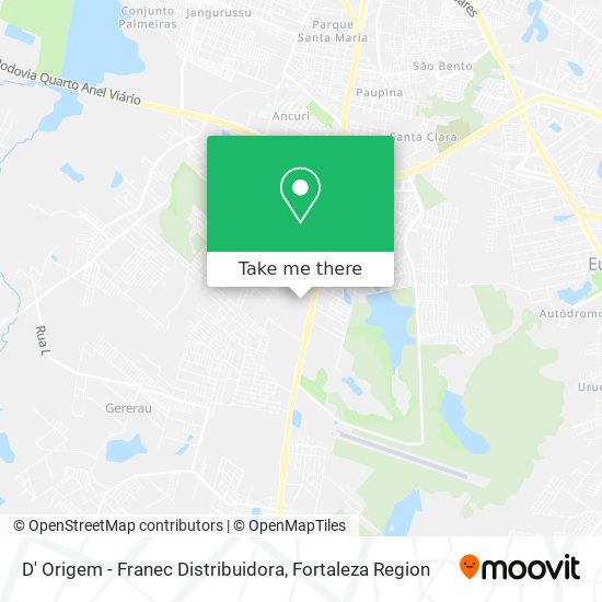 D' Origem - Franec Distribuidora map