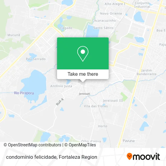 condomínio felicidade map