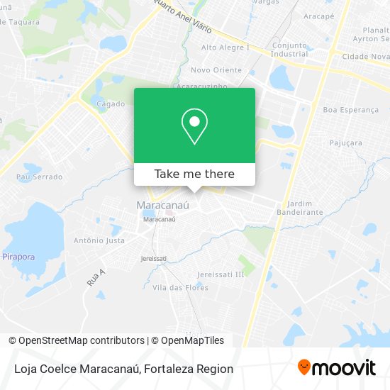 Mapa Loja Coelce Maracanaú